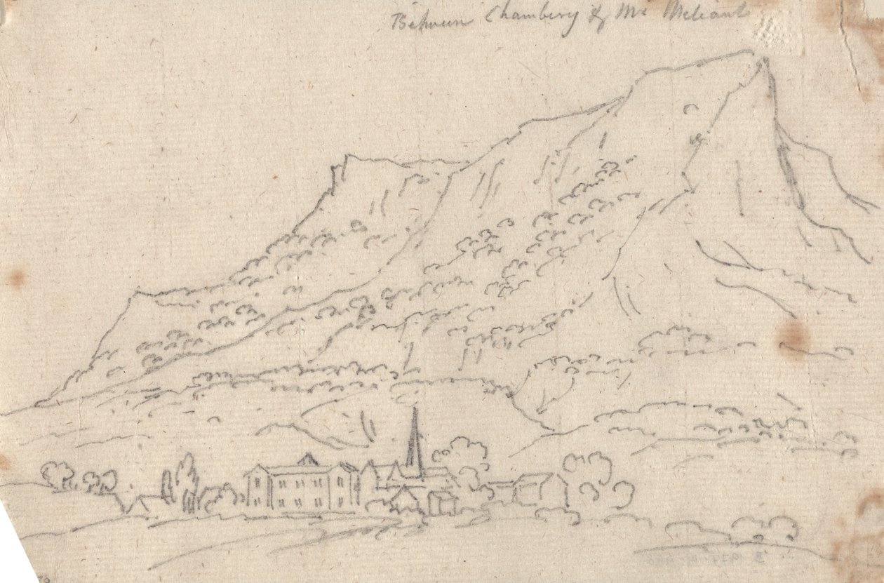 Entre Chamberg e o Monte Meliant de John Robert Cozens