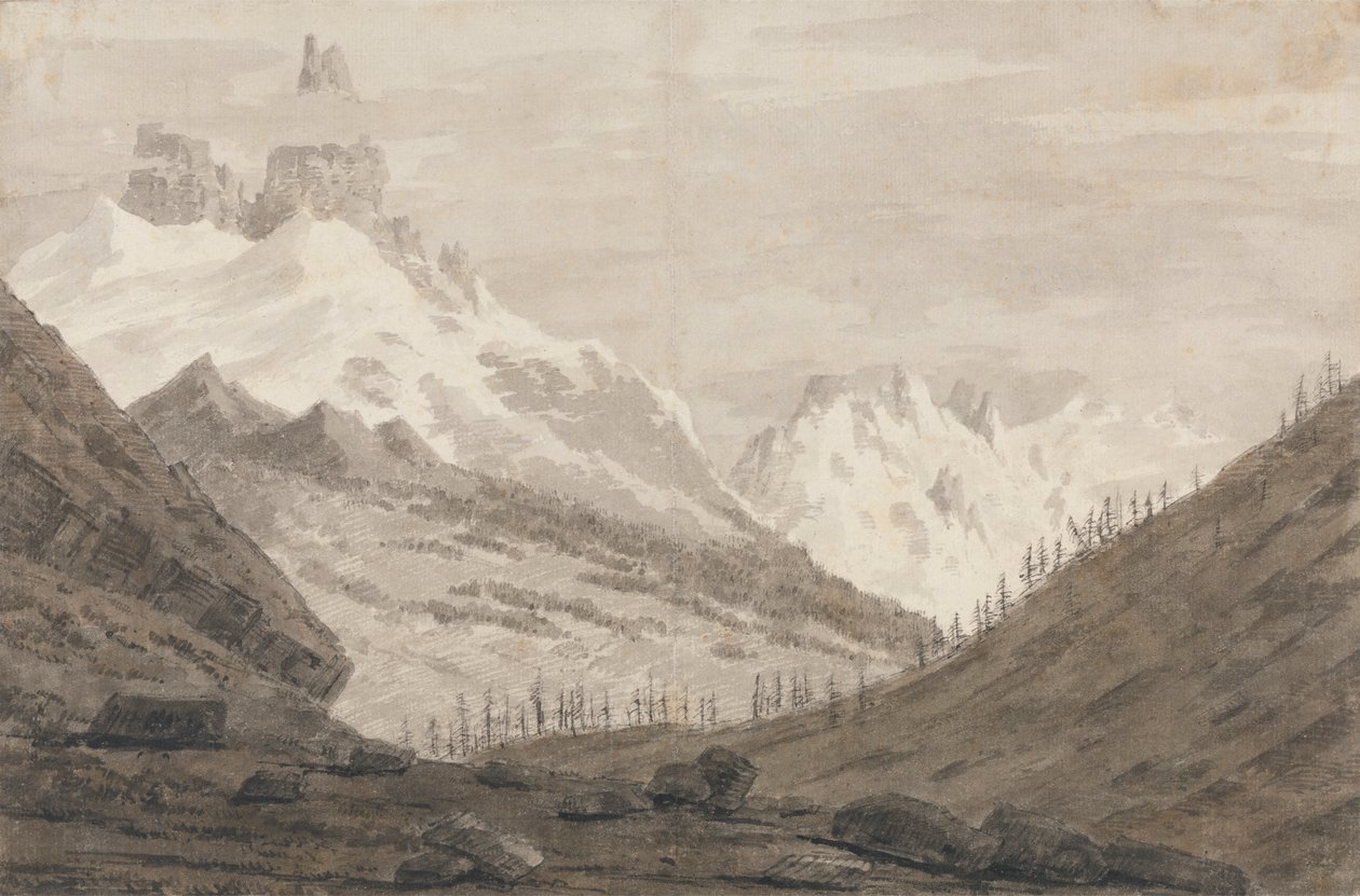 Entre Chamonix e Martigny de John Robert Cozens