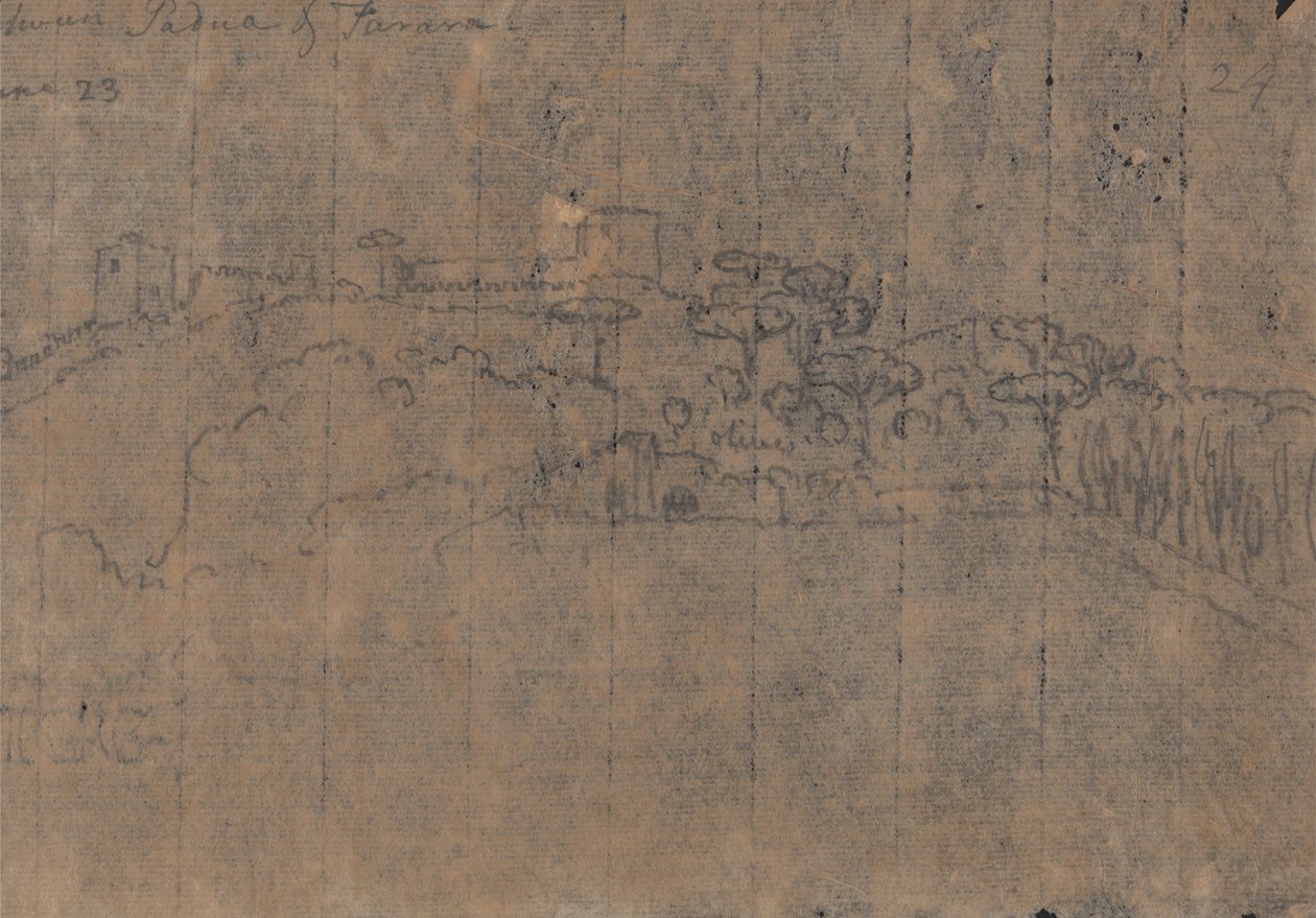 Entre Pádua e Ferrara, 23 de junho de John Robert Cozens