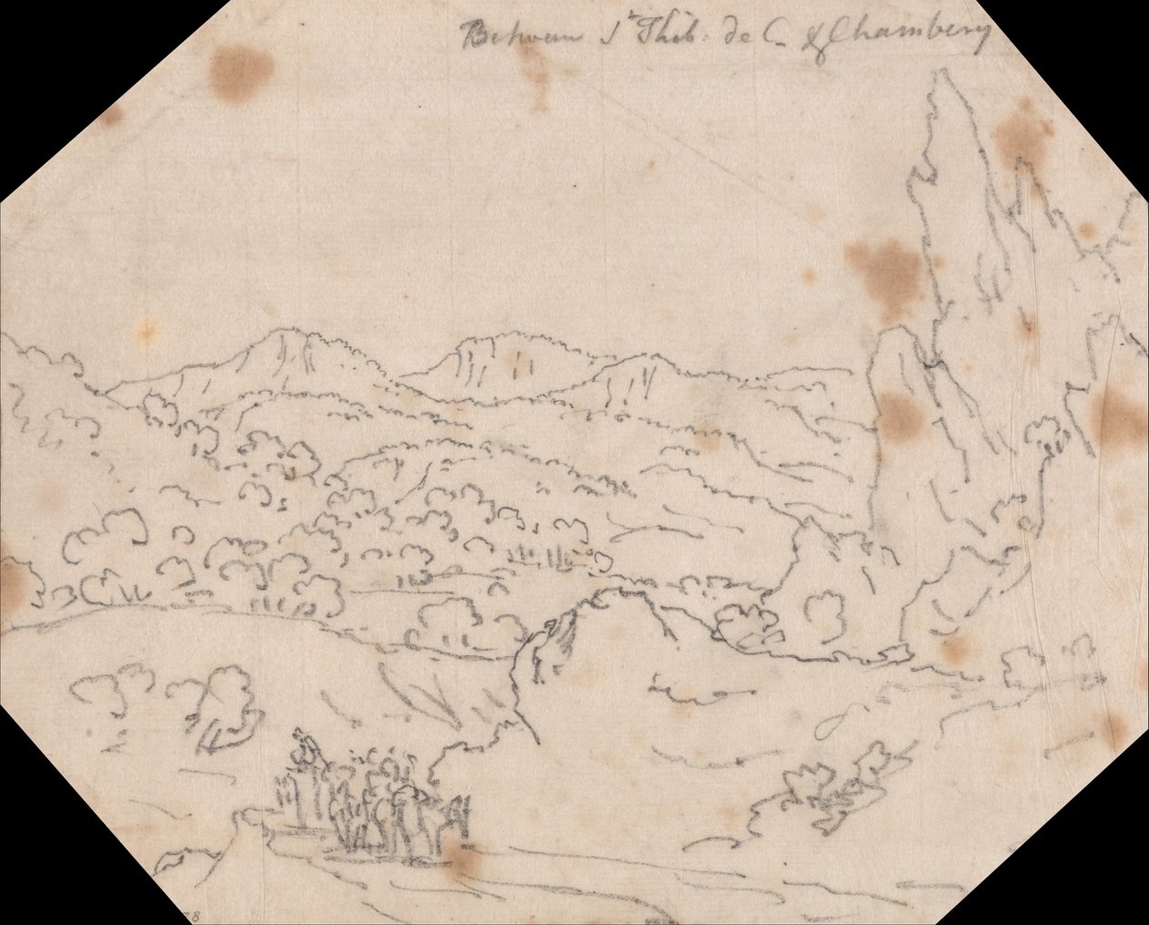 Entre Saint-Thibaud-de-Couz e Chambery de John Robert Cozens