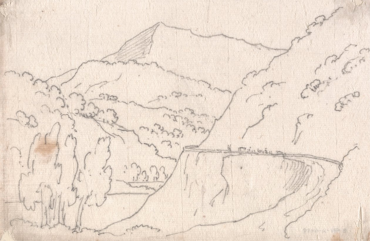 Entre Tavarnelle & Capriano de John Robert Cozens