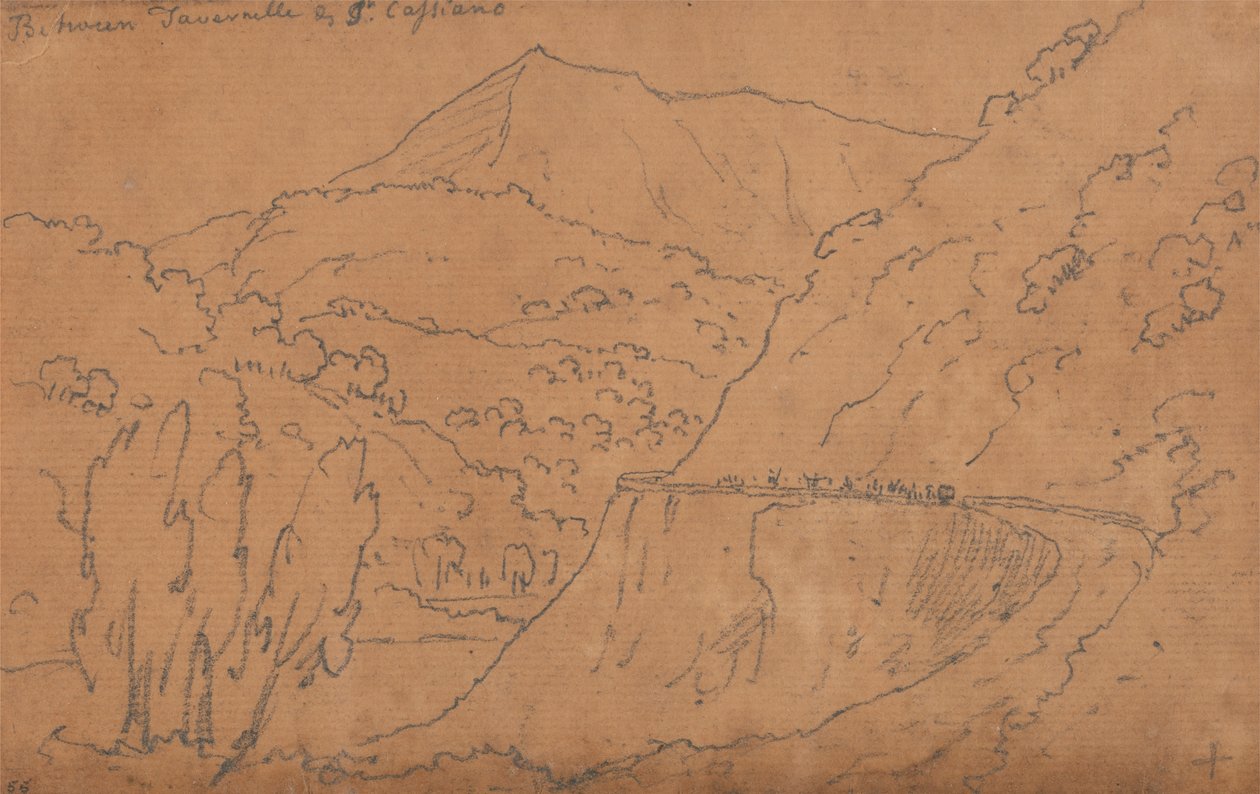Entre Tavernelle e San Casciano de John Robert Cozens