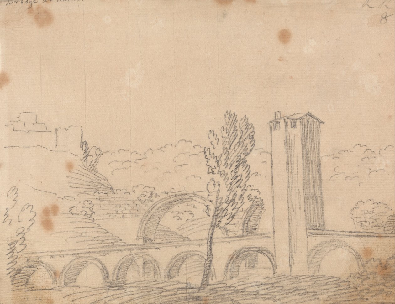 Ponte em Narni de John Robert Cozens