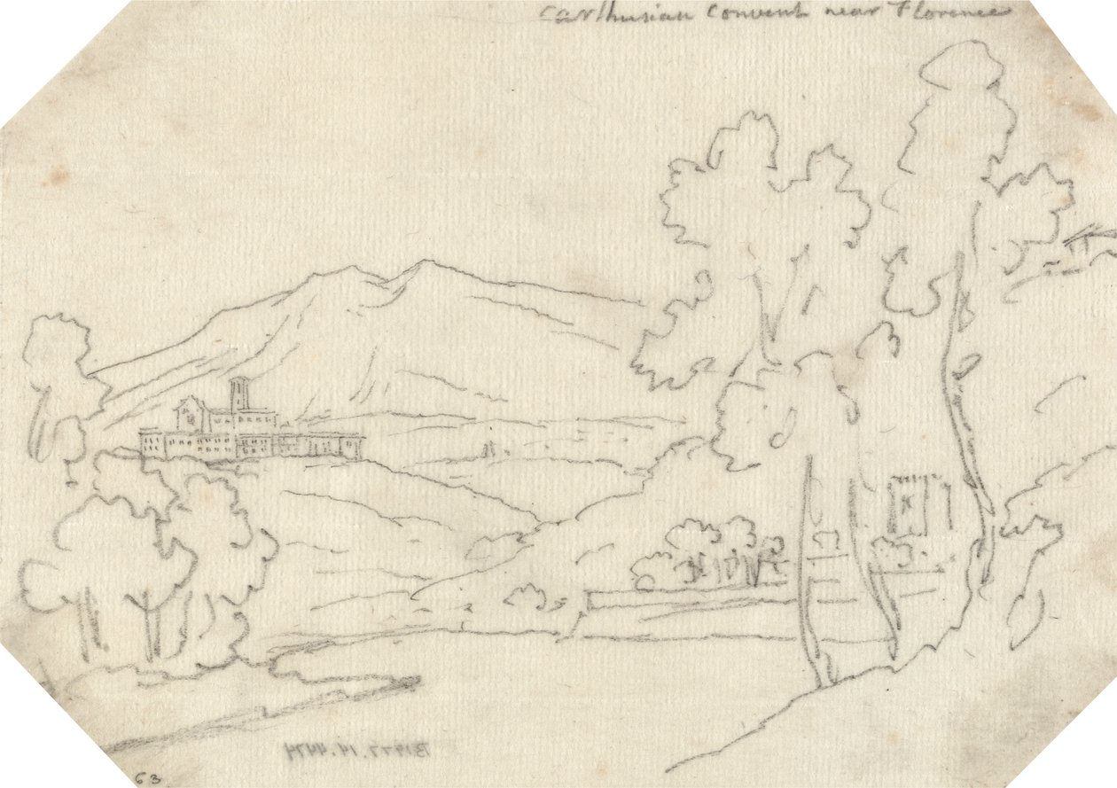 Convento de Carthusian perto de Florença de John Robert Cozens