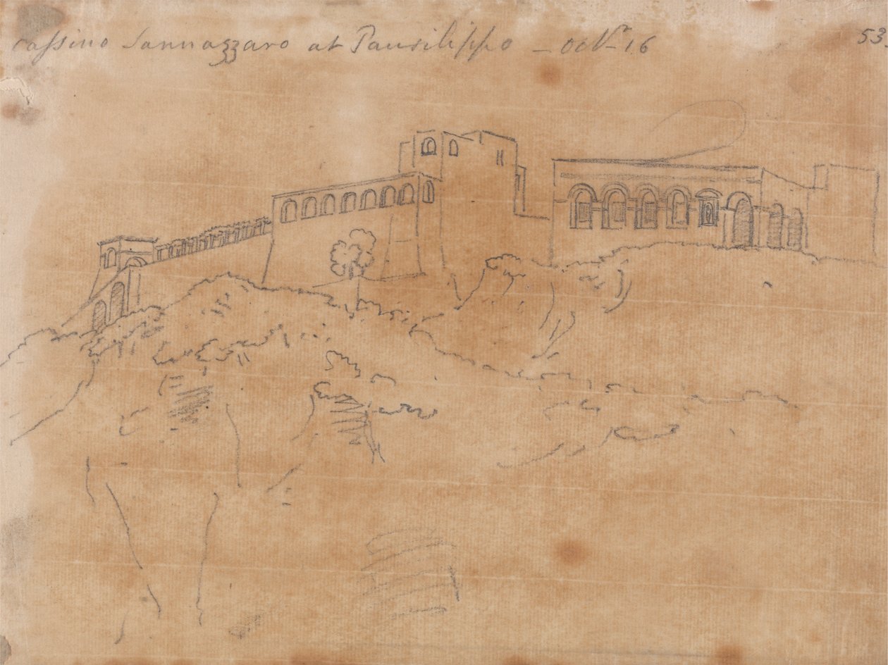 Cassino Sannazzaro em Posillipo, 16 de Outubro de John Robert Cozens