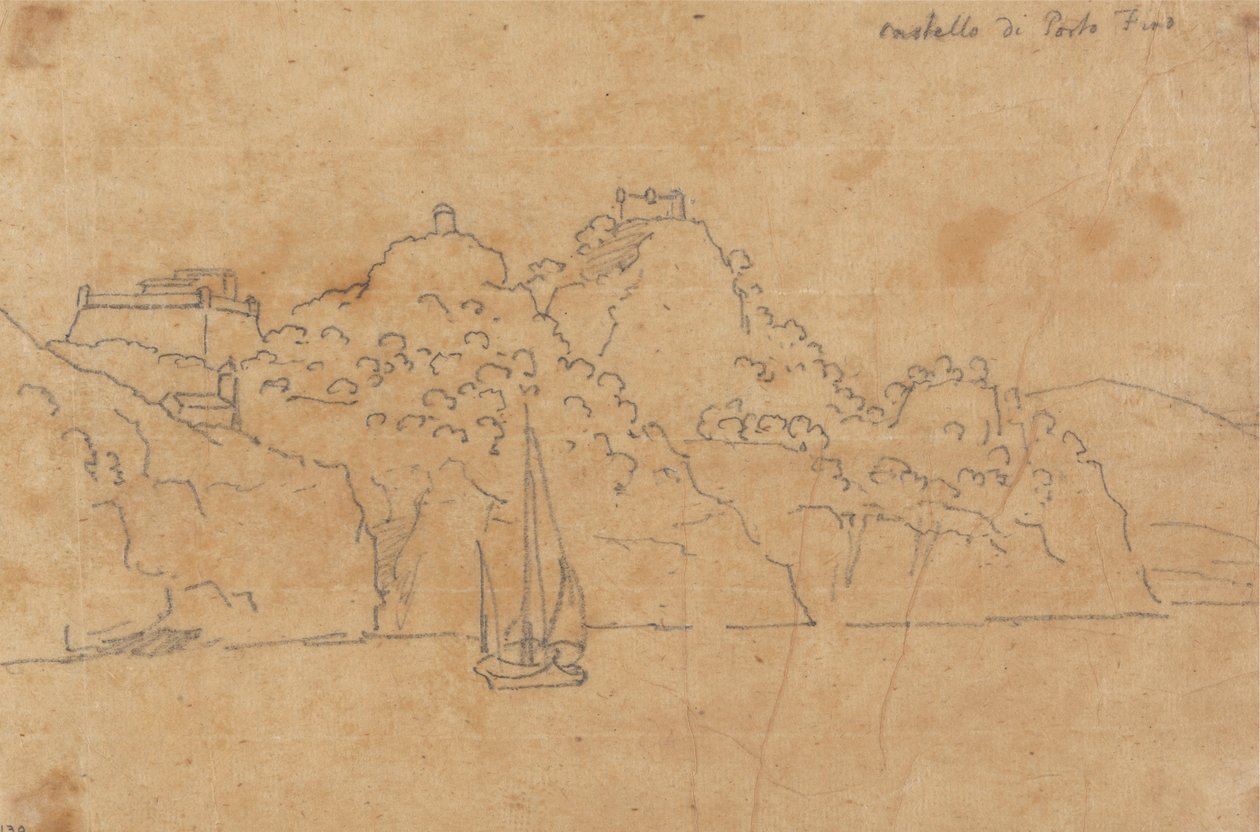 Castelo de Portofino de John Robert Cozens