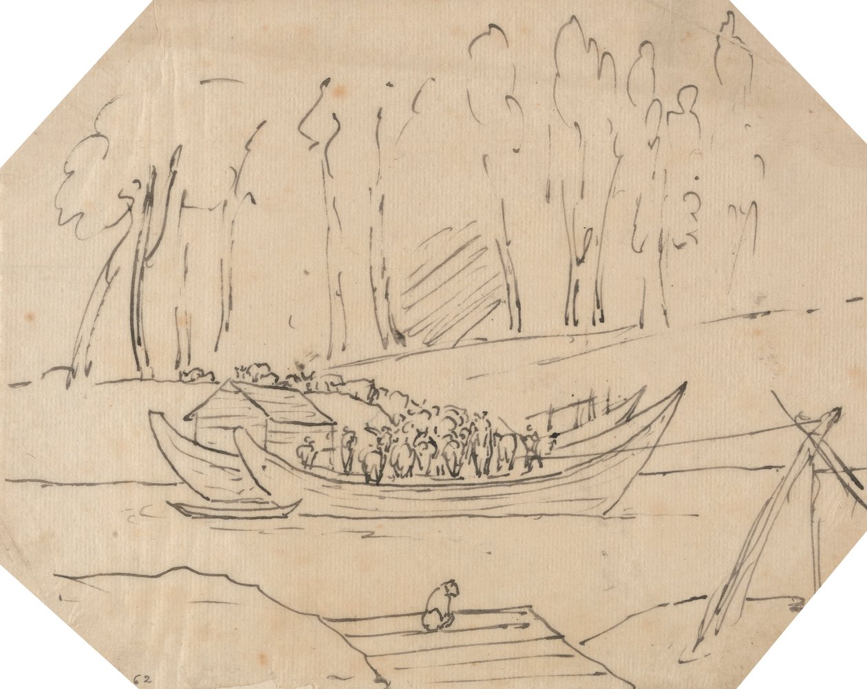 Bovinos num Barco de John Robert Cozens