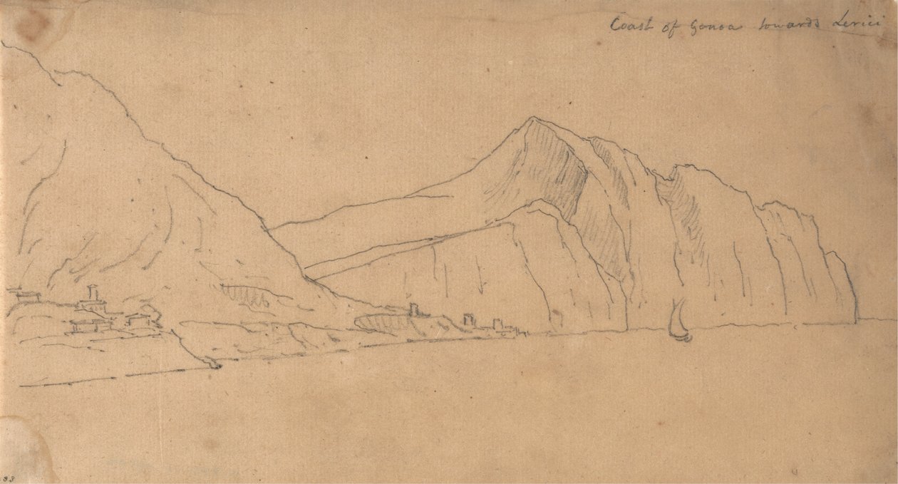 Costa de Génova Rumo a Lerici de John Robert Cozens