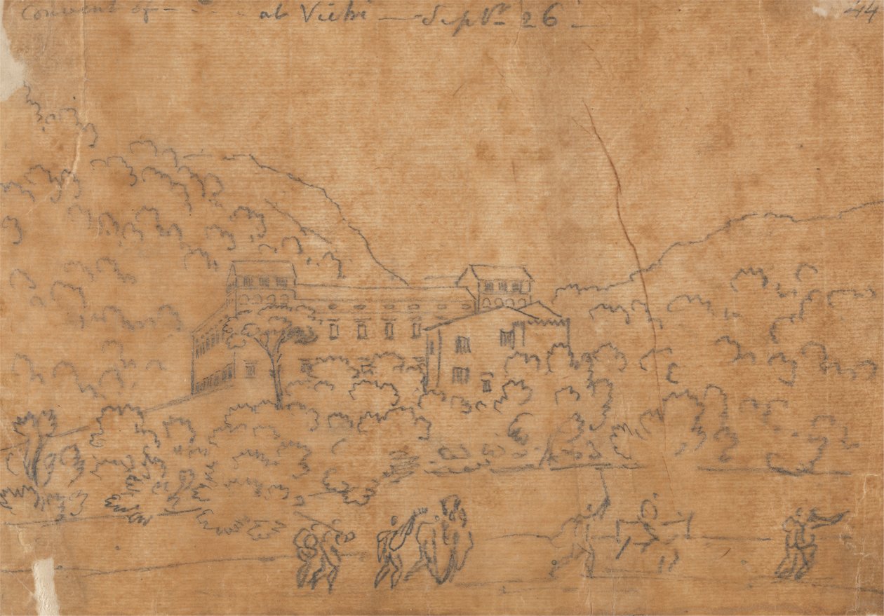 Convento em Vietri, 26 de Setembro de John Robert Cozens