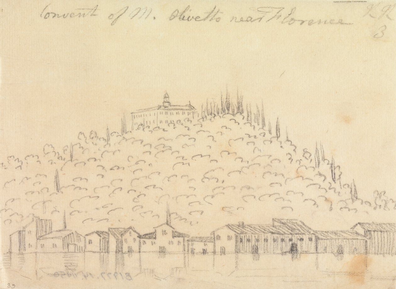 Convento de Monte Olivetto perto de Florença de John Robert Cozens