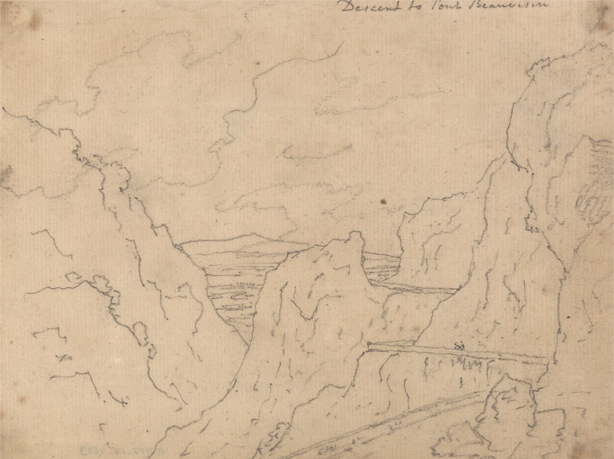 Descida à Pont de Beauvoisin de John Robert Cozens