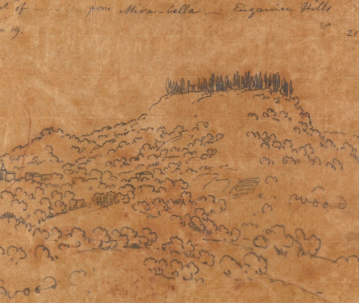 De Mirabella, Euganean Hills, 19 de junho de John Robert Cozens