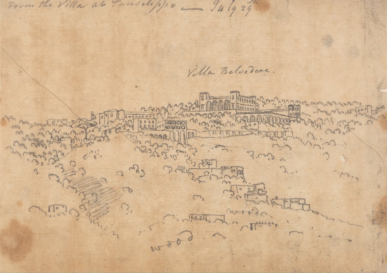 Da Villa de Posillipo, 29 de julho de John Robert Cozens