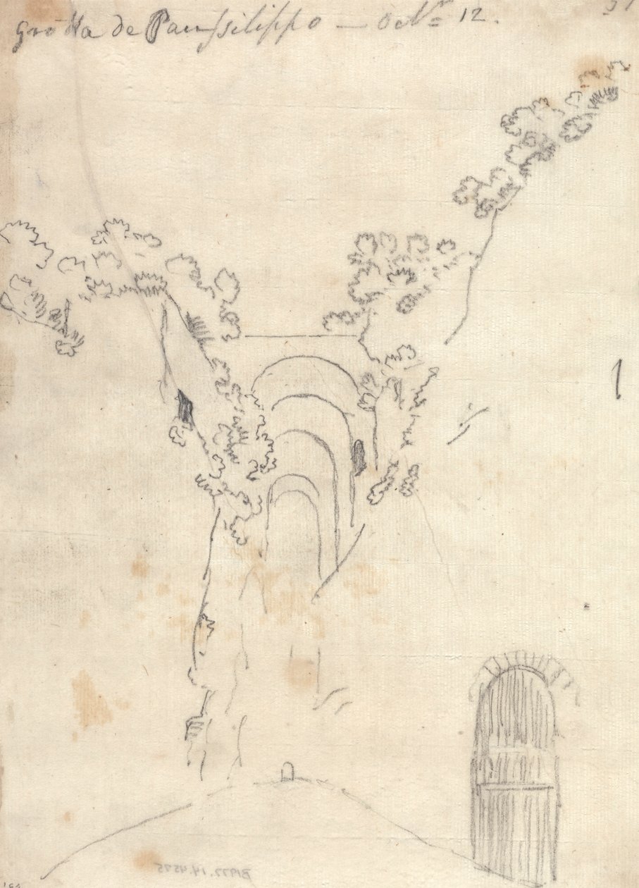 Gruta de Posillipo de John Robert Cozens