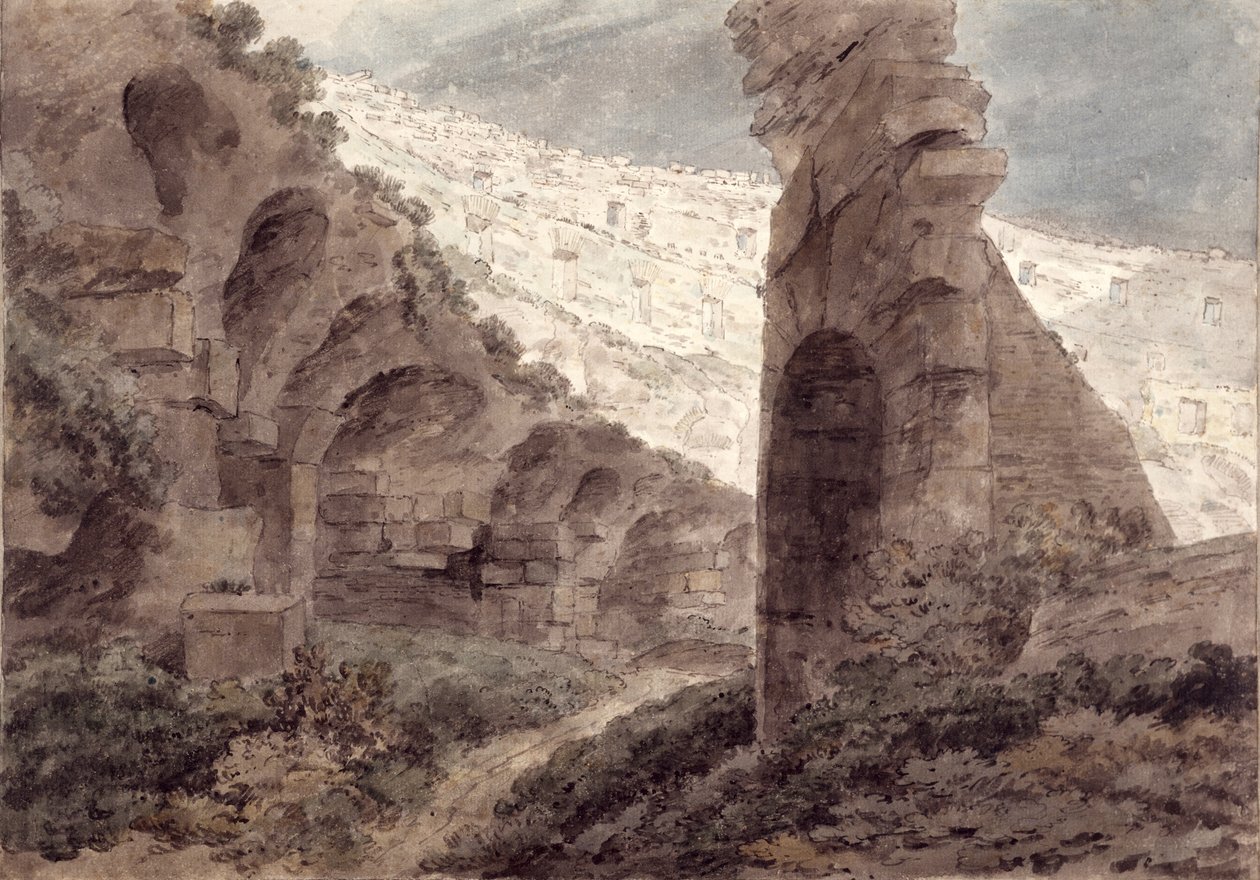 Interior do Coliseu, 1778 de John Robert Cozens