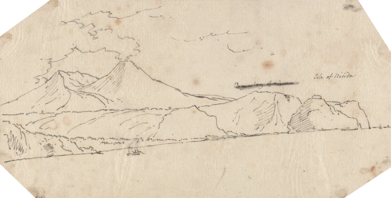 Ilha de Nisida de John Robert Cozens