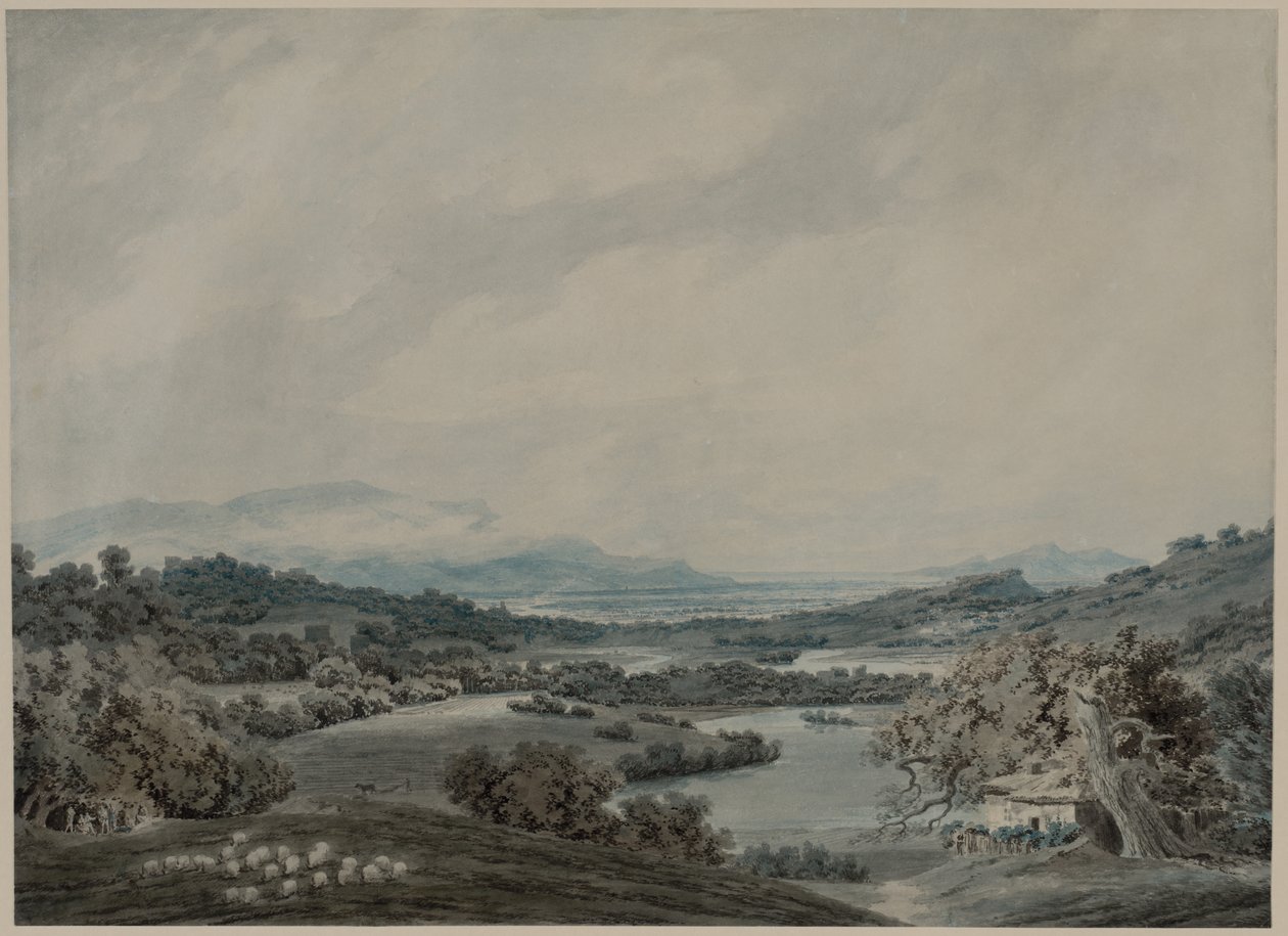 Paisagem Italiana, c. 1790-1792. de John Robert Cozens