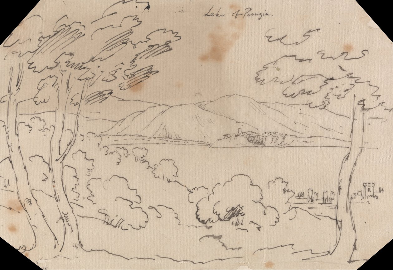 Lago de Perugia de John Robert Cozens