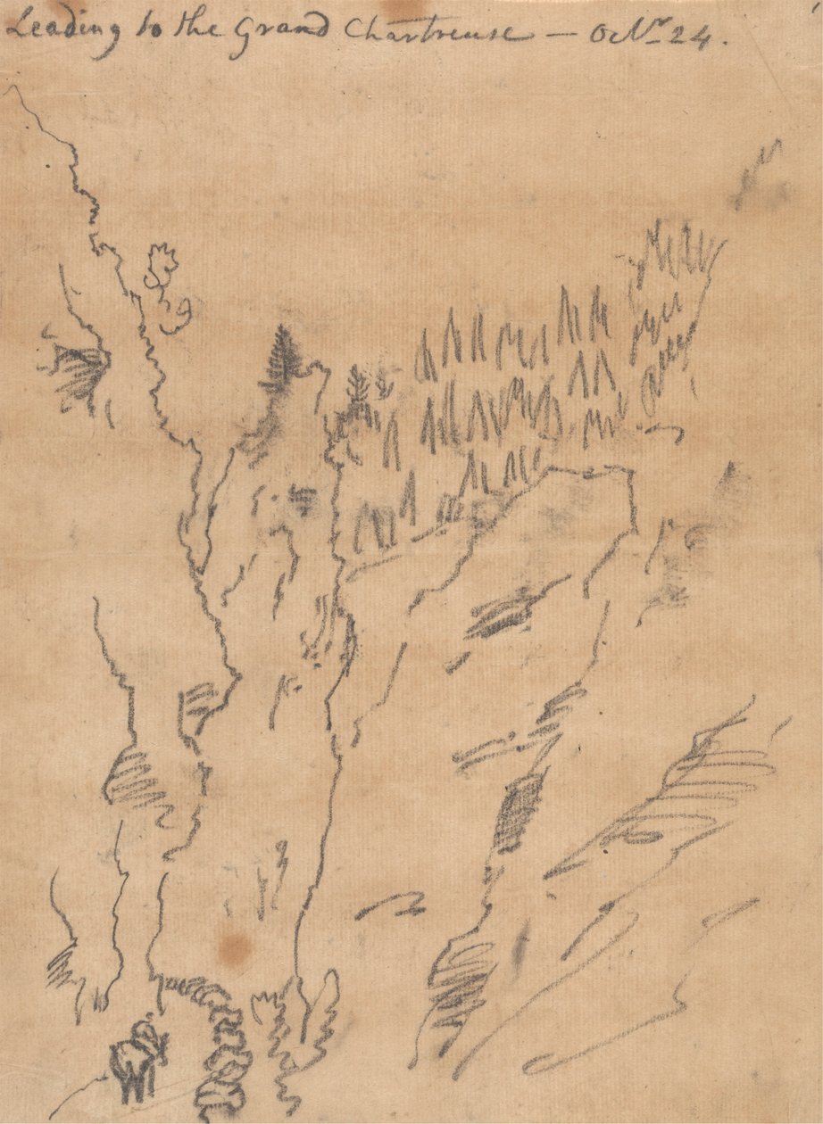 Conduzindo à Grande Chartreuse, 24 de Outubro de John Robert Cozens