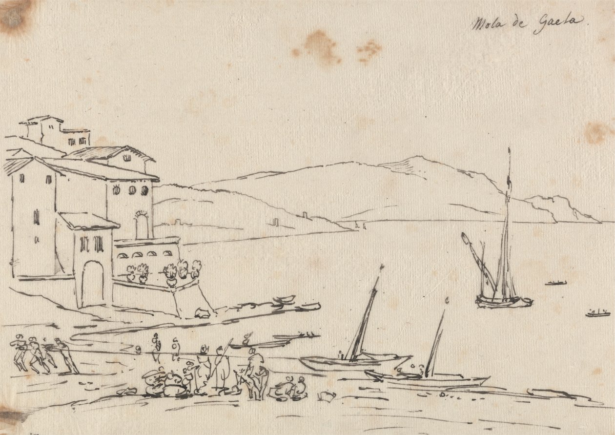 Mola di Gaeta de John Robert Cozens