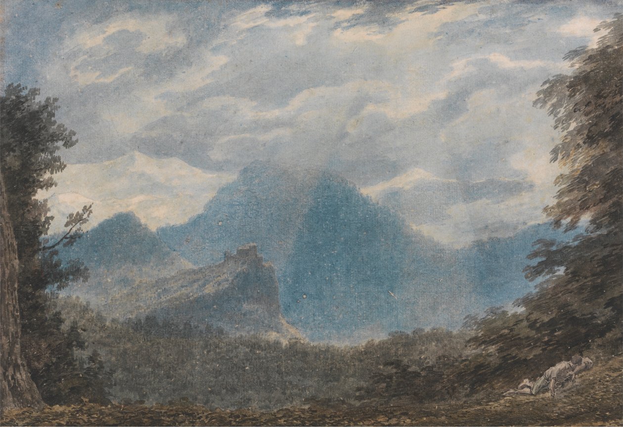 Monte della Madonna, perto de Argua de John Robert Cozens