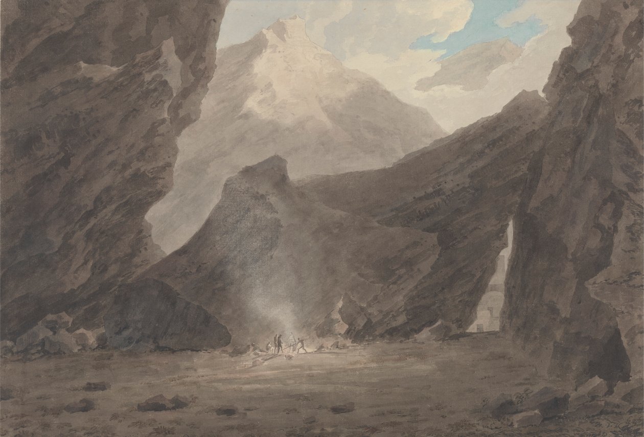 Perto de Chiavenna, nas Grisões de John Robert Cozens