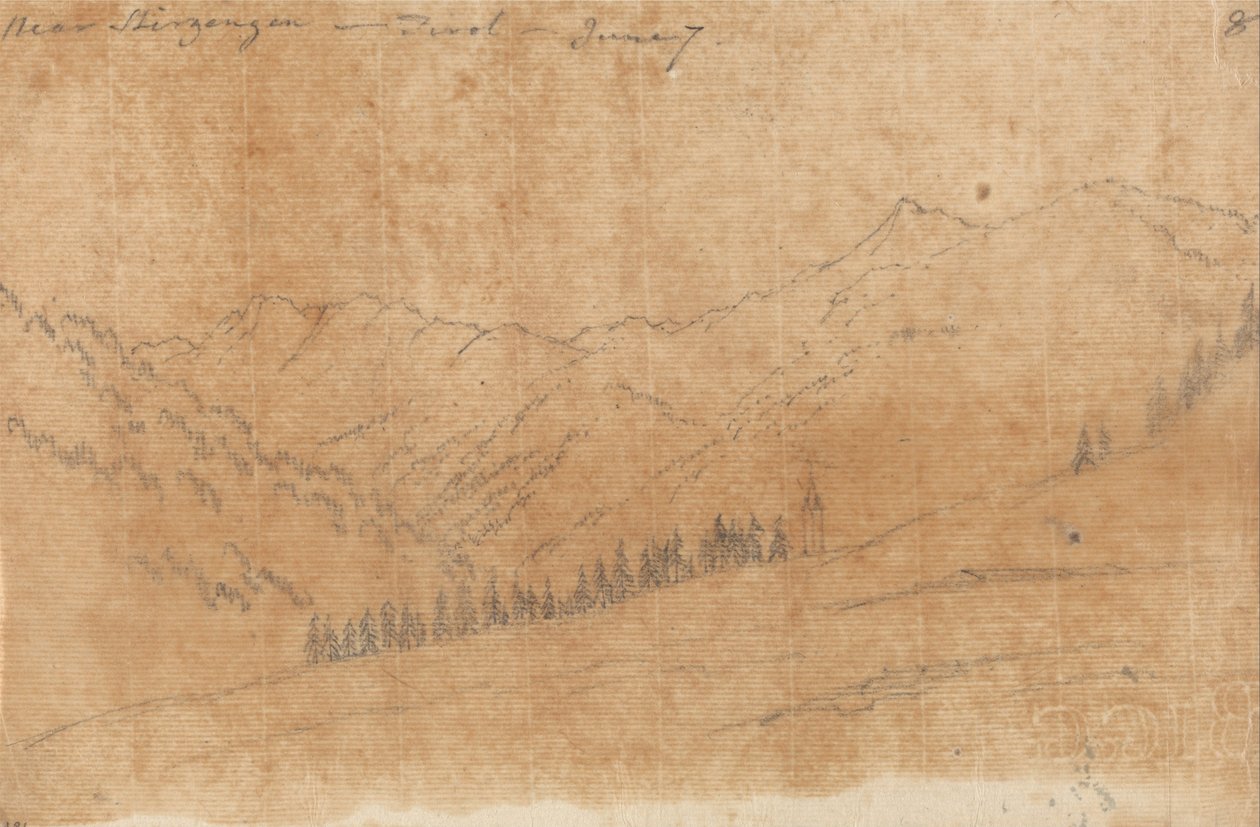 Perto de Sherzing, Tirol, 7 de junho de John Robert Cozens