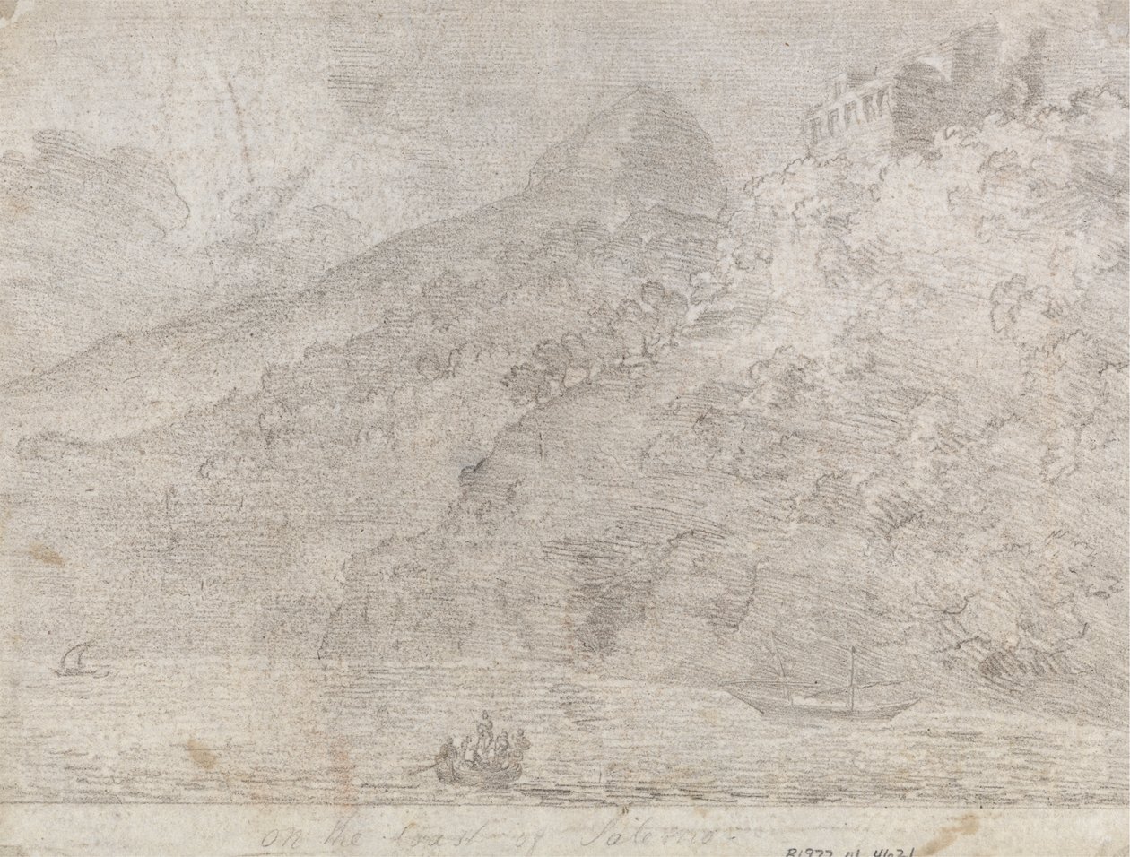 Na Costa de Salerno de John Robert Cozens