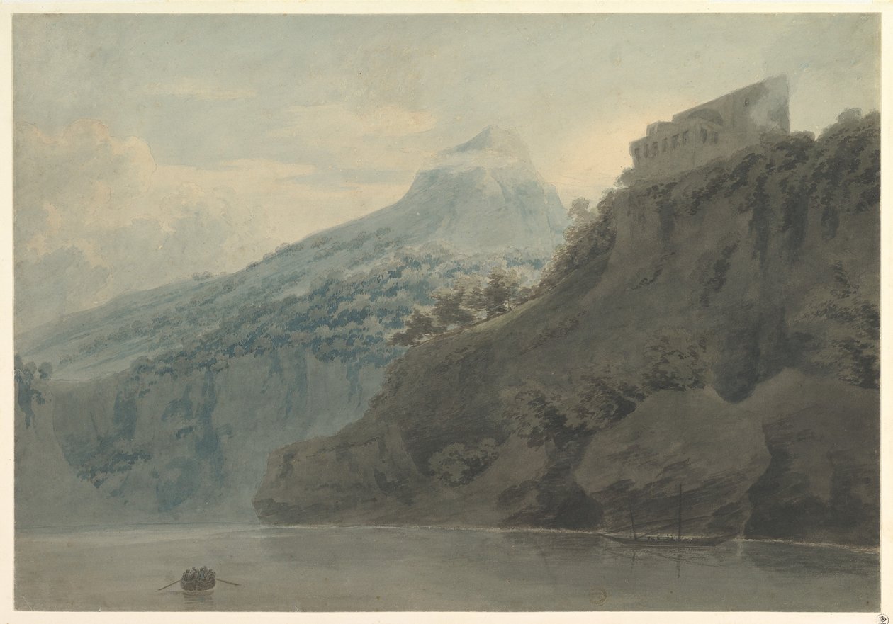 No golfo de Salerno perto de Vietri de John Robert Cozens