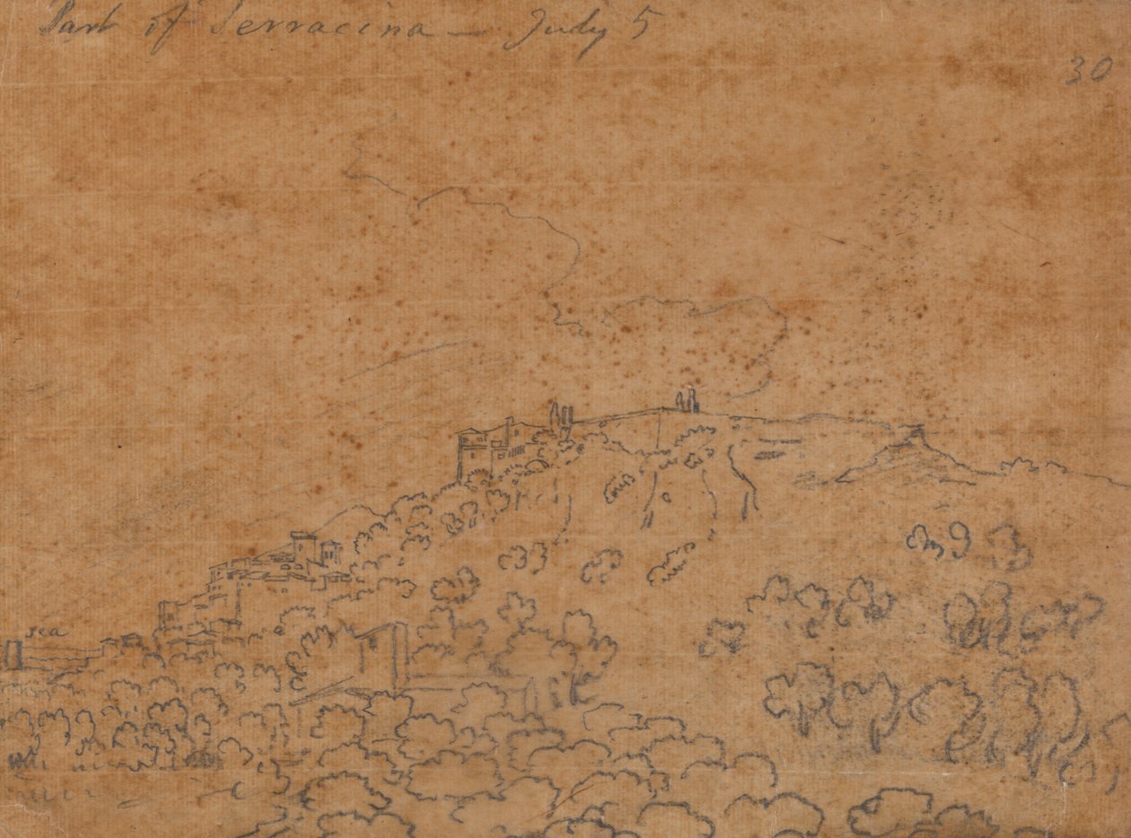 Parte de Terracina, 5 de Julho de John Robert Cozens