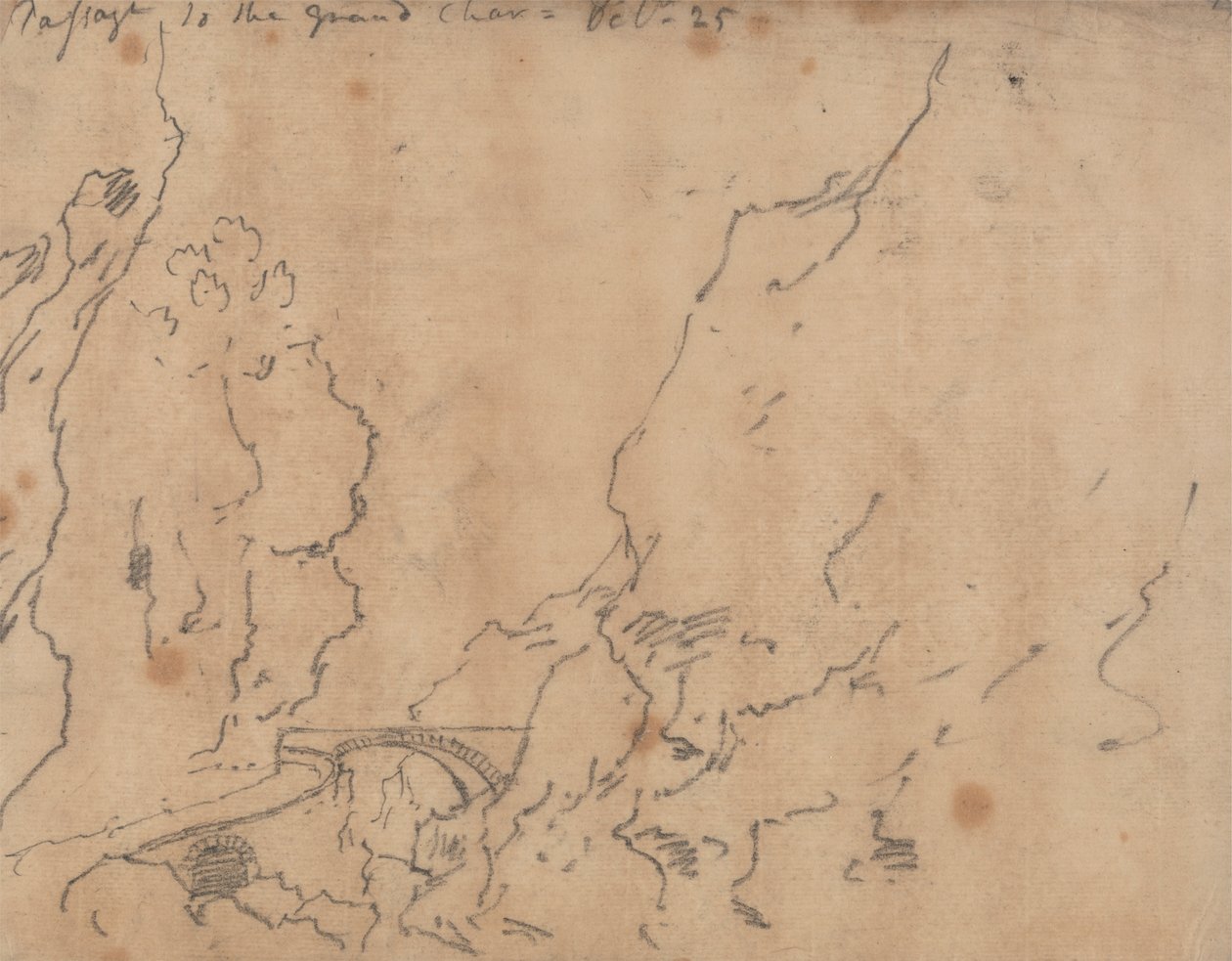 Passagem para a Grande Chartreuse de John Robert Cozens