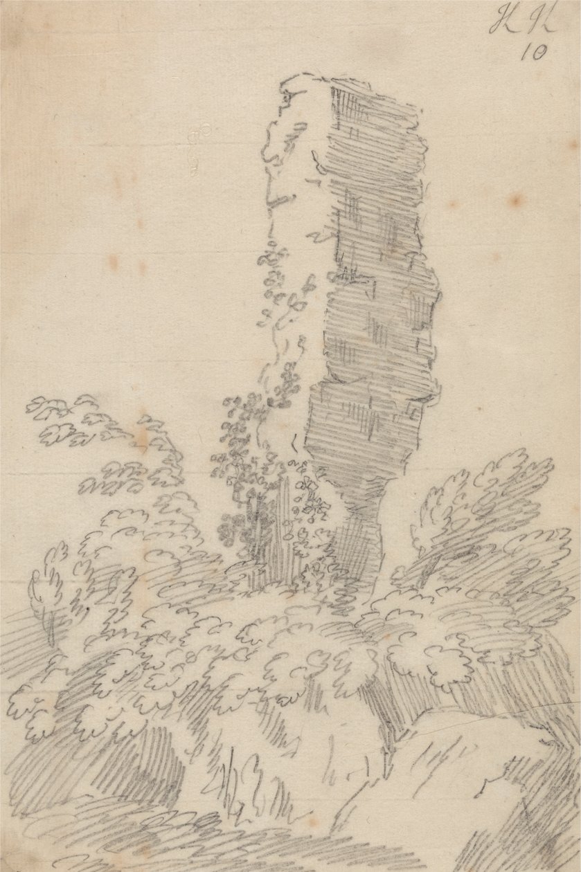 Pedras e Árvores Perpendiculares de John Robert Cozens