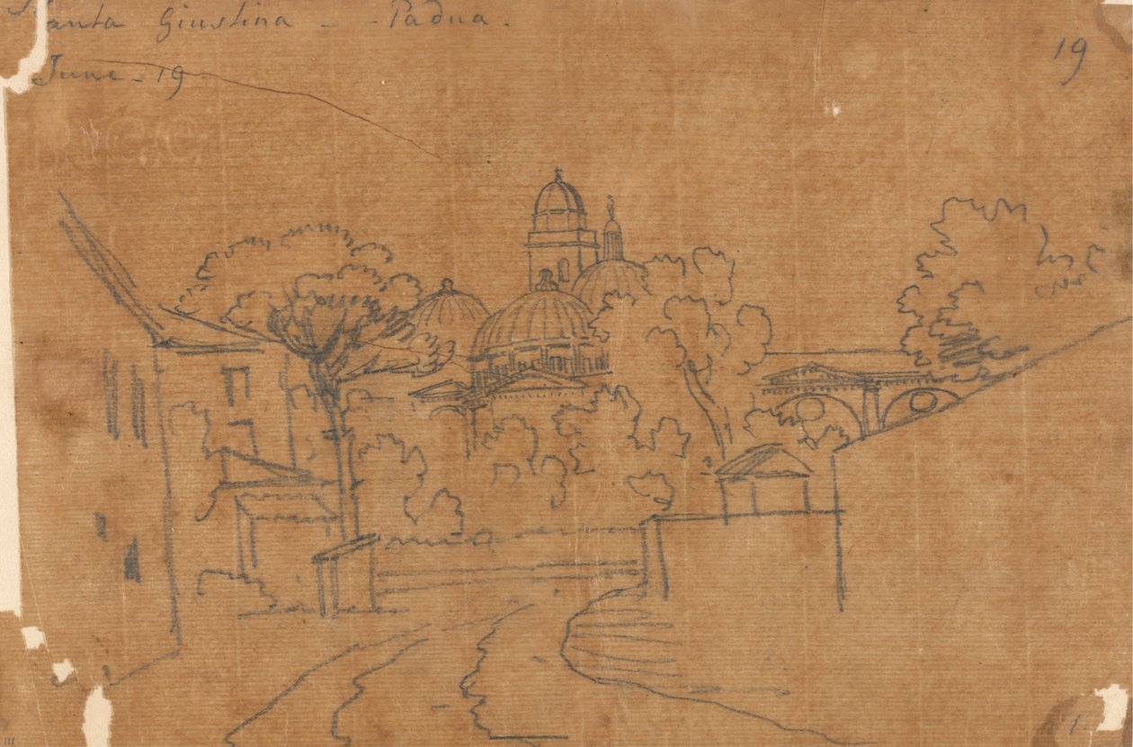 Santa Giustina, Pádua, 19 de Junho de John Robert Cozens