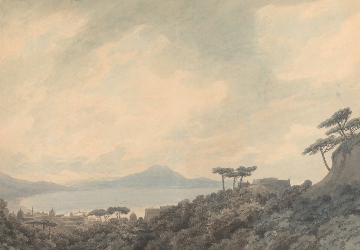 A Baía de Nápoles a partir de Capodimonte de John Robert Cozens