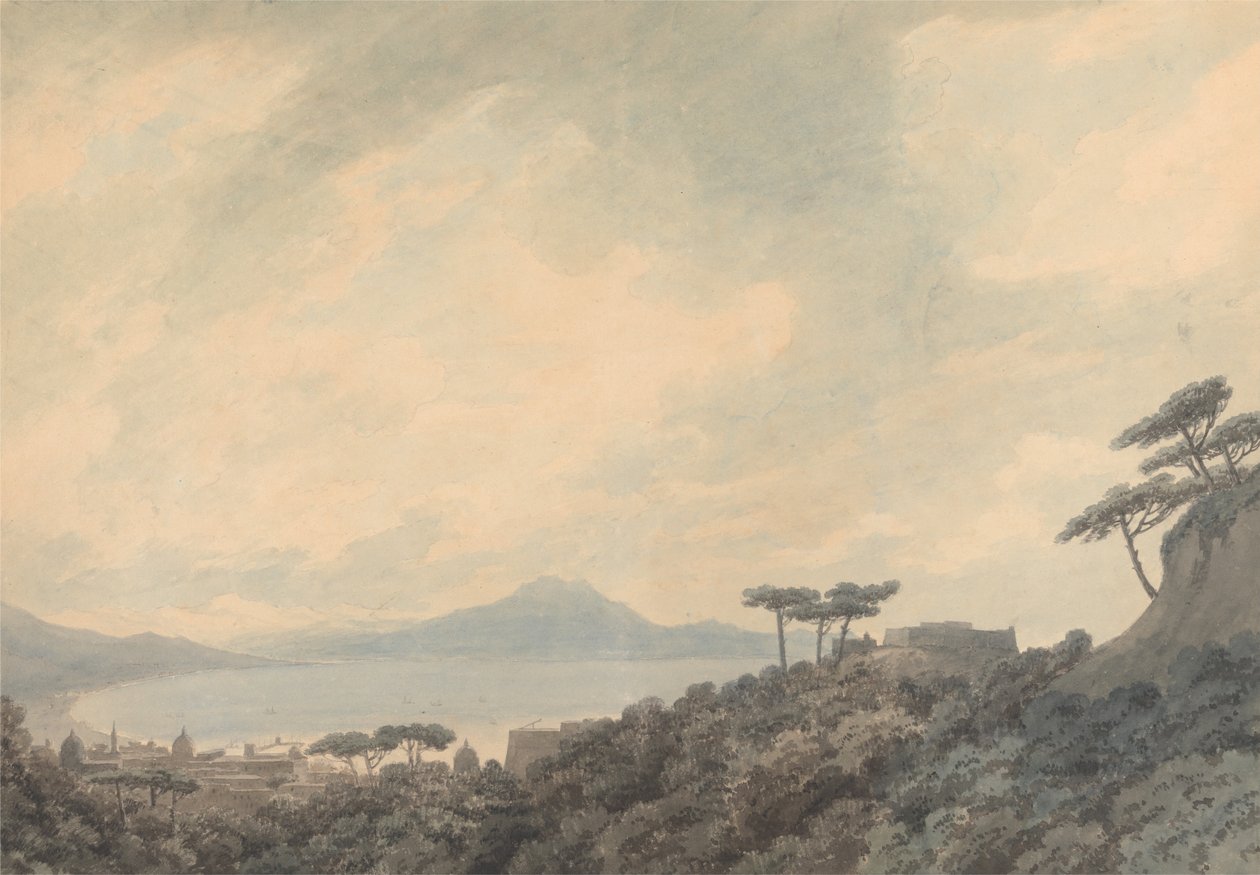 A baía de Nápoles a partir de Capodimonte de John Robert Cozens