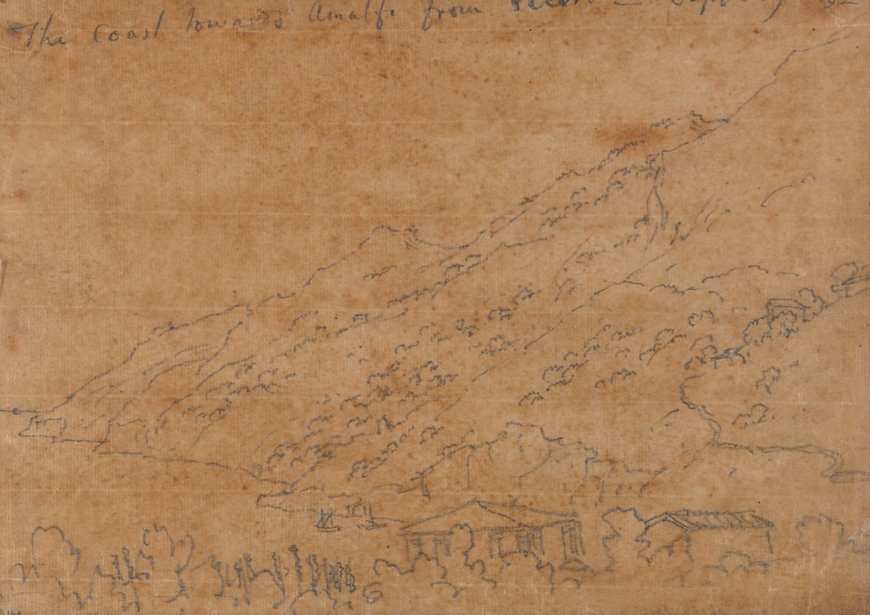 A Costa Rumo a Amalfi de Vietri, 19 de Setembro de John Robert Cozens