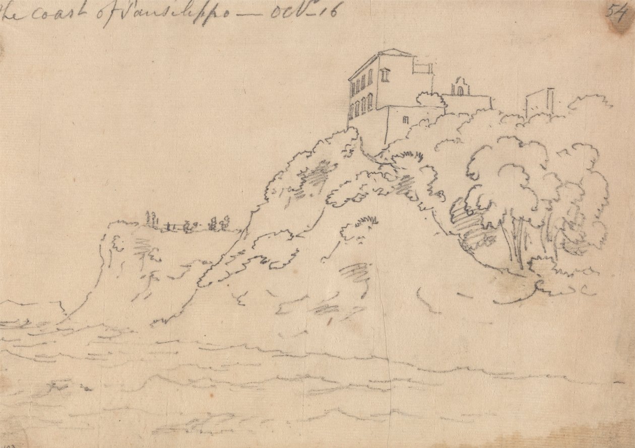 A Costa de Posillipo, 16 de Outubro de John Robert Cozens