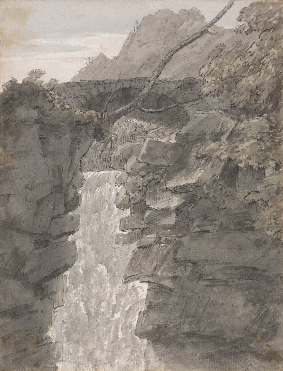 As Cataratas do Reichenbach de John Robert Cozens