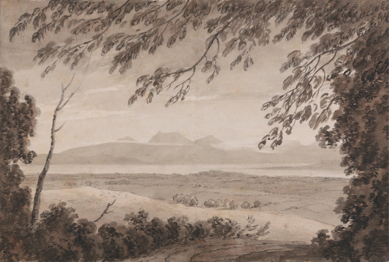 O Lago de Genebra do Cantão de Berna de John Robert Cozens