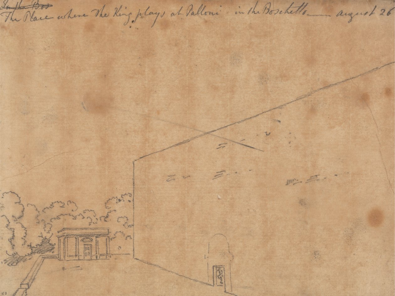 O Lugar onde o Rei Joga em Palloni de John Robert Cozens