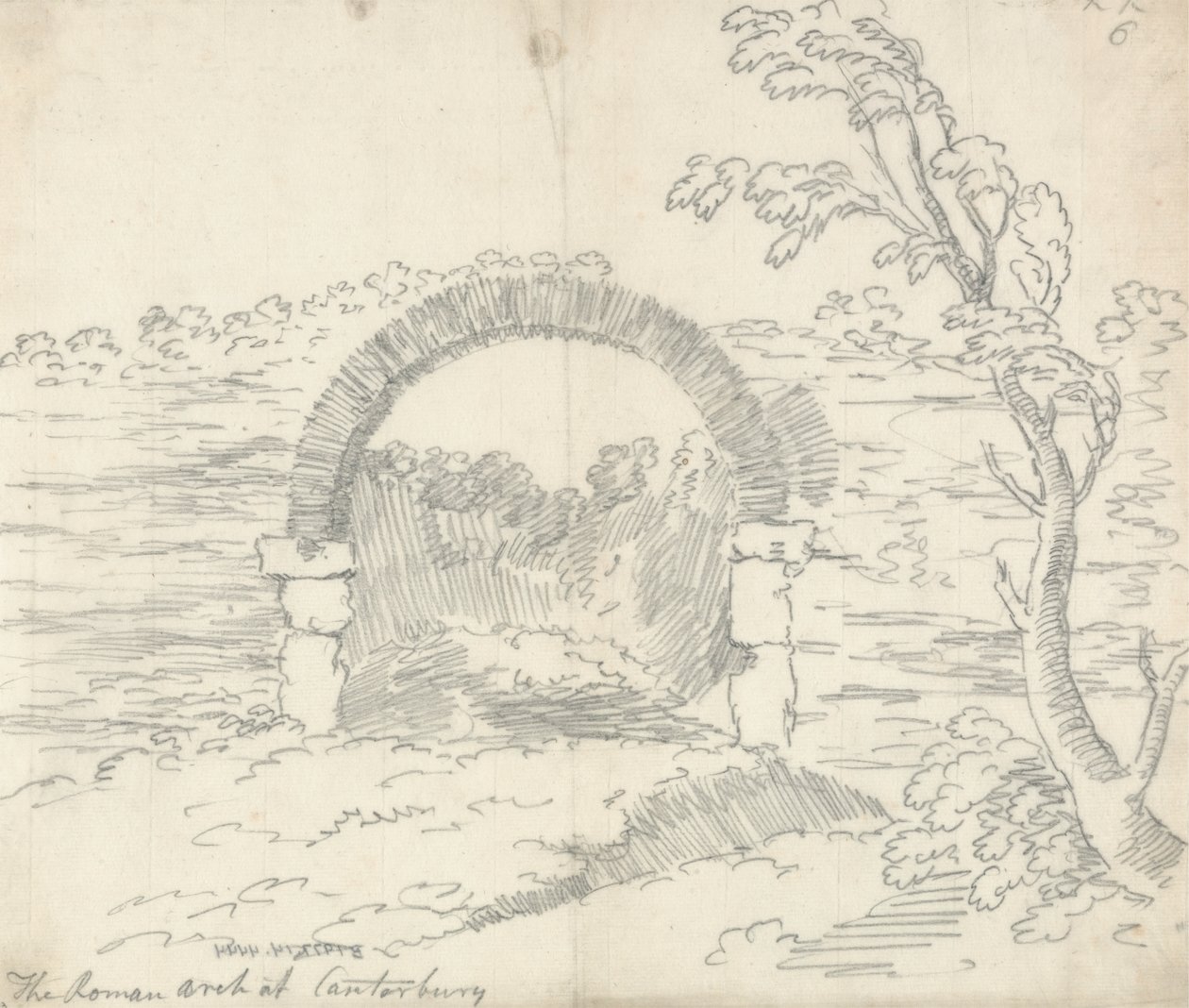 O Arco Romano em Canterbury de John Robert Cozens