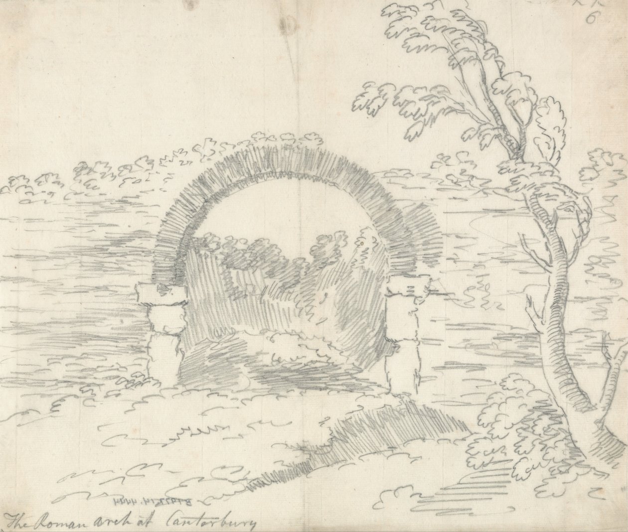 O Arco Romano em Cantuária de John Robert Cozens