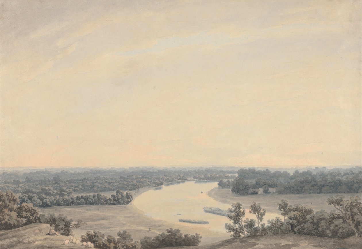 O Tamisa de Richmond Hill Olhando para Sudoeste de John Robert Cozens