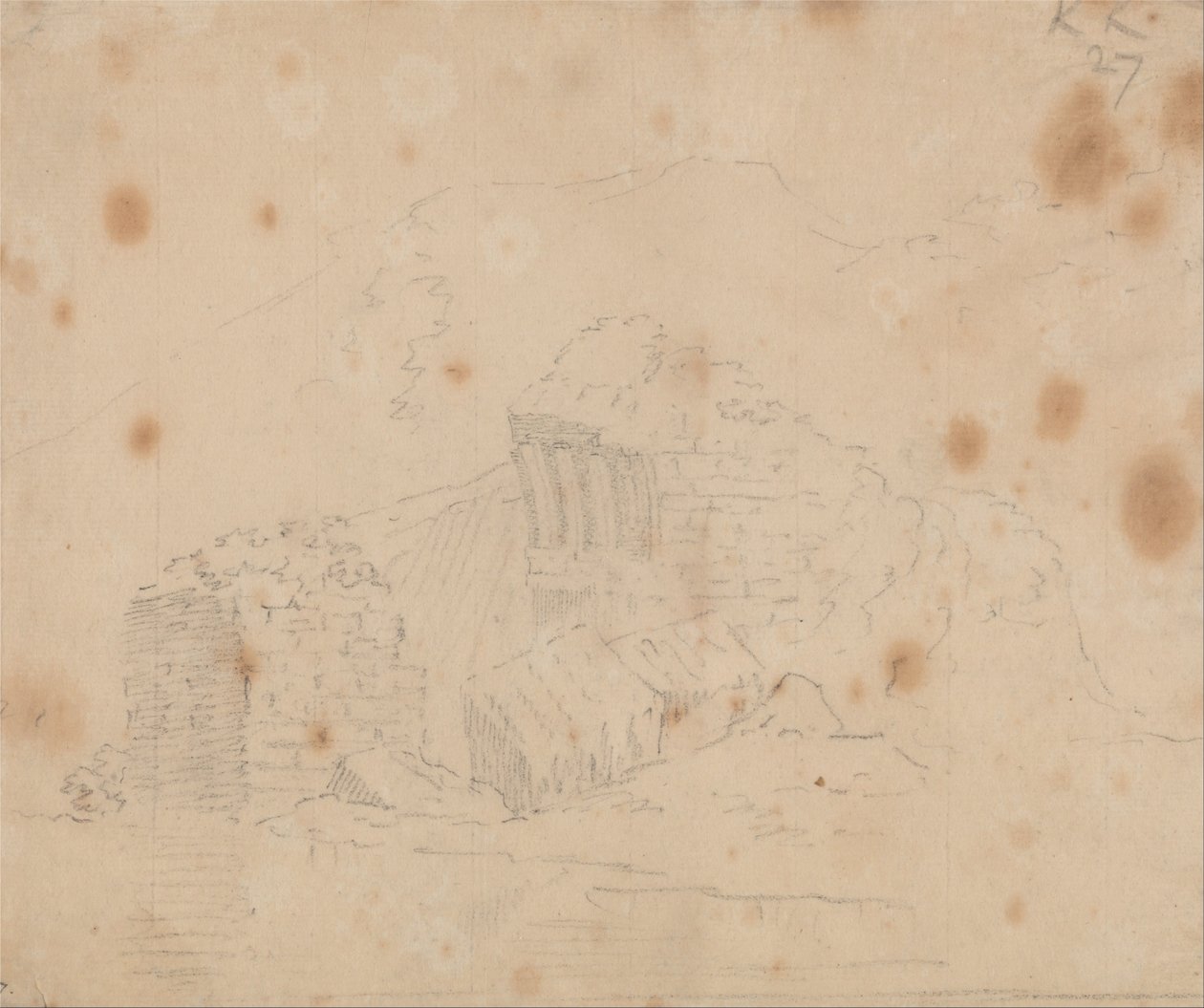 Ruínas desconhecidas de John Robert Cozens