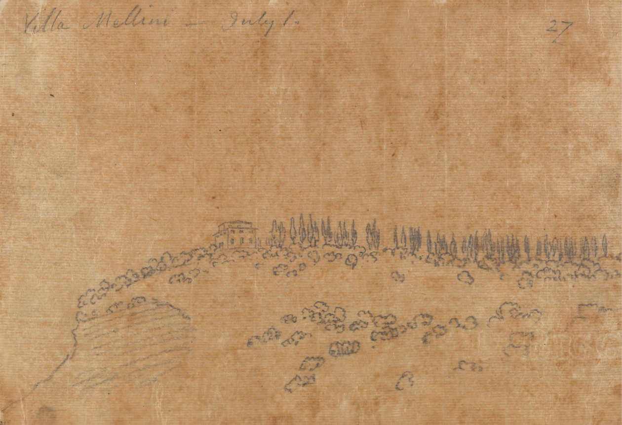 Villa Mellini, 1 de Julho de John Robert Cozens