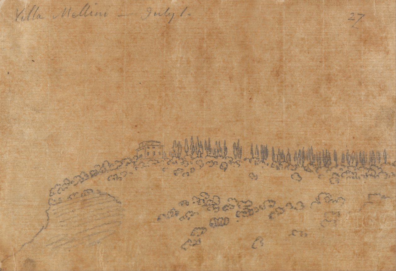 Villa Mellini, 1 de julho de John Robert Cozens