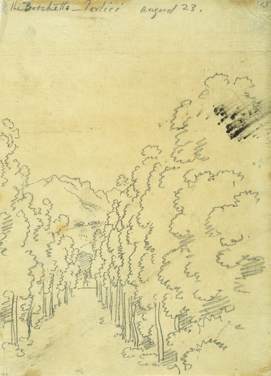 Woodland, de um álbum de traçados de John Robert Cozens