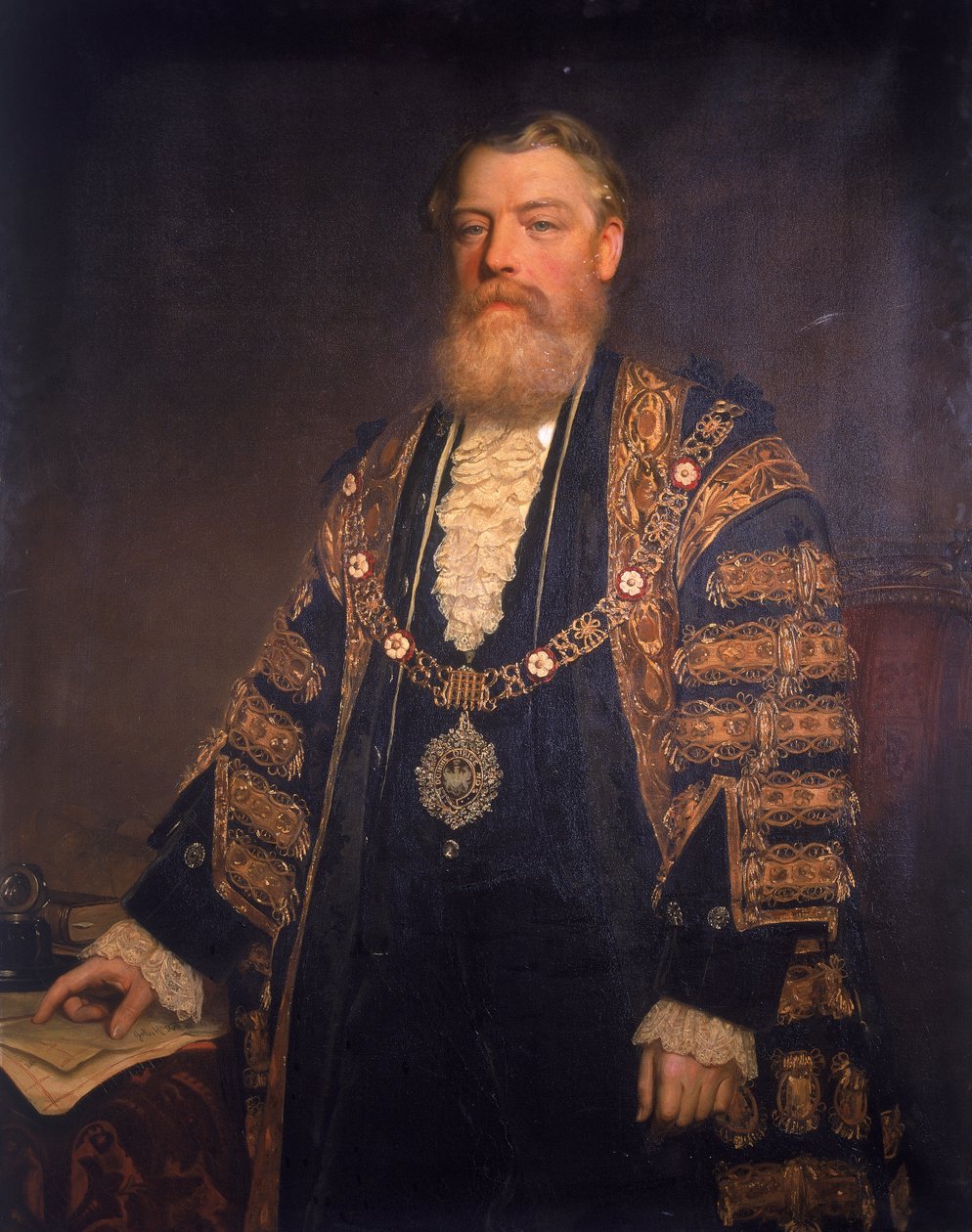 Sir Henry Edmund Knight. 1883 de John Robert Dicksee