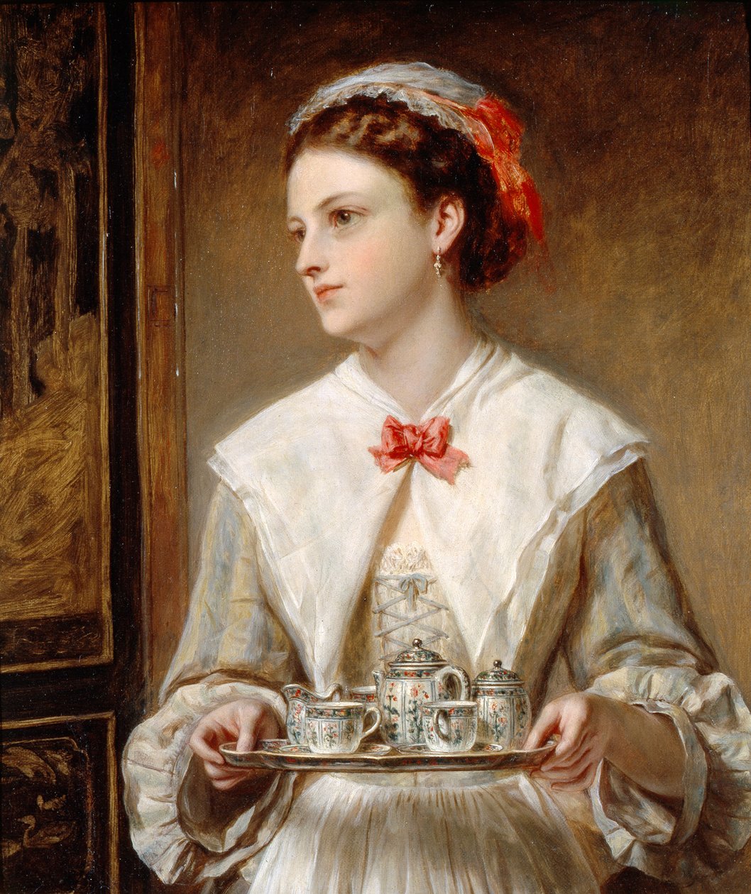 A empregada de mesa de John Robert Dicksee