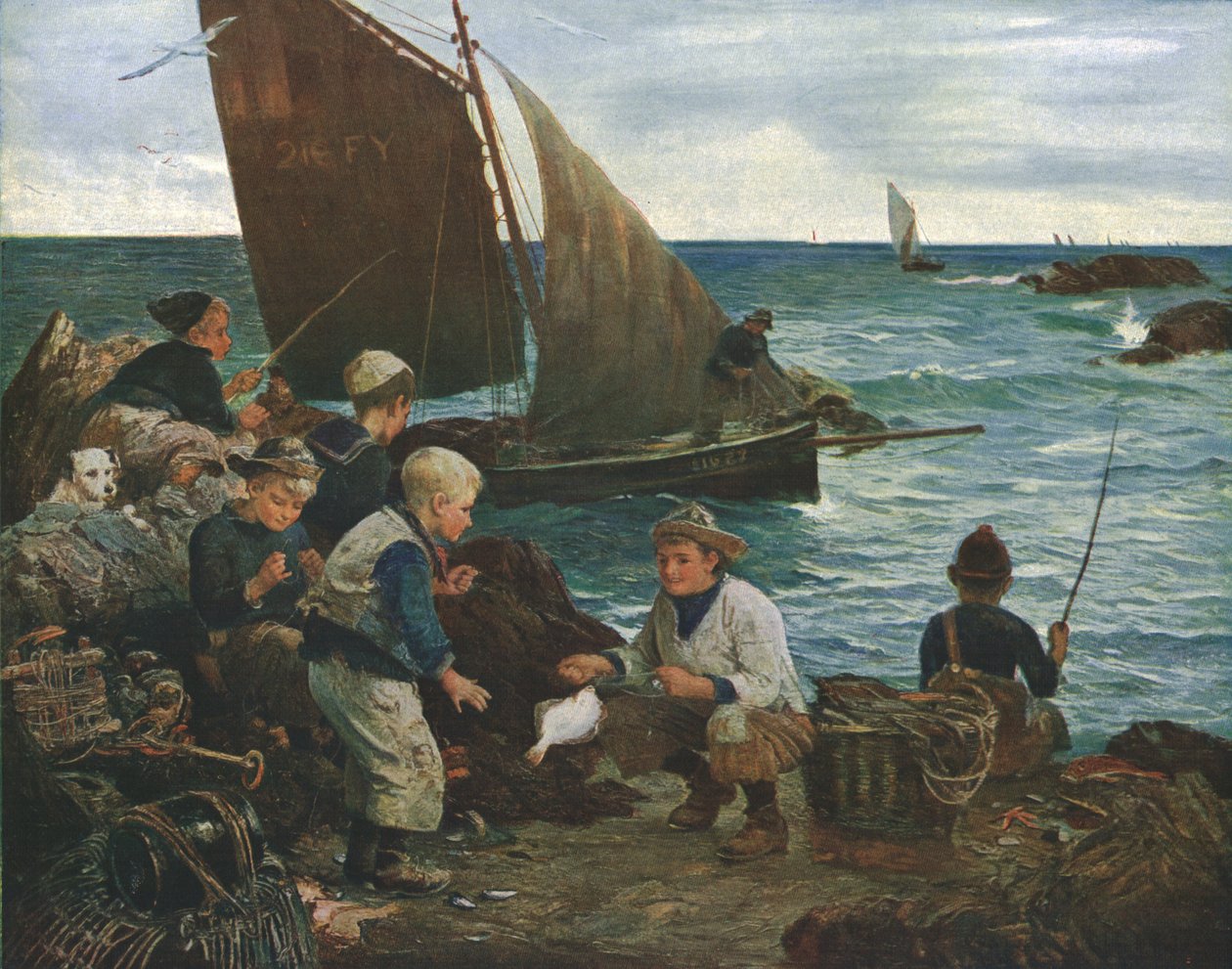 Filhos do Mar, c1912, c1930. de John Robertson Reid